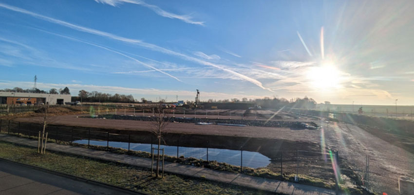 Suivi de chantier : construction du futur laboratoire AGROLAB WEST France à Heudebouville
