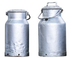 Milk bottles